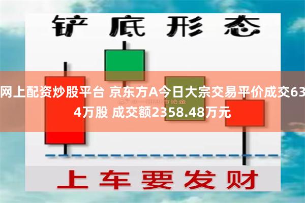 网上配资炒股平台 京东方A今日大宗交易平价成交634万股 成交额2358.48万元