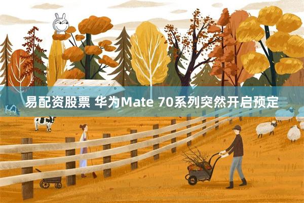 易配资股票 华为Mate 70系列突然开启预定